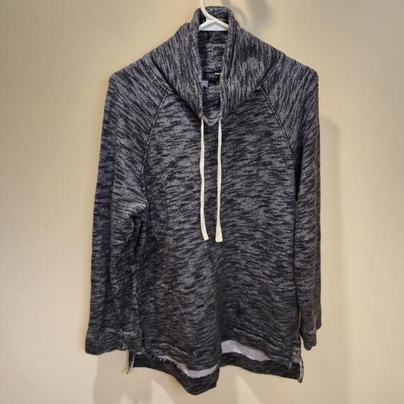 J. Crew Gray funel neck 100% Co gray pullover sweater size S/M - Picture 1 of 11